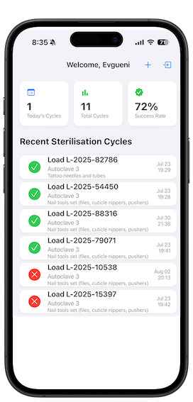 AutoclaveLog Mobile App